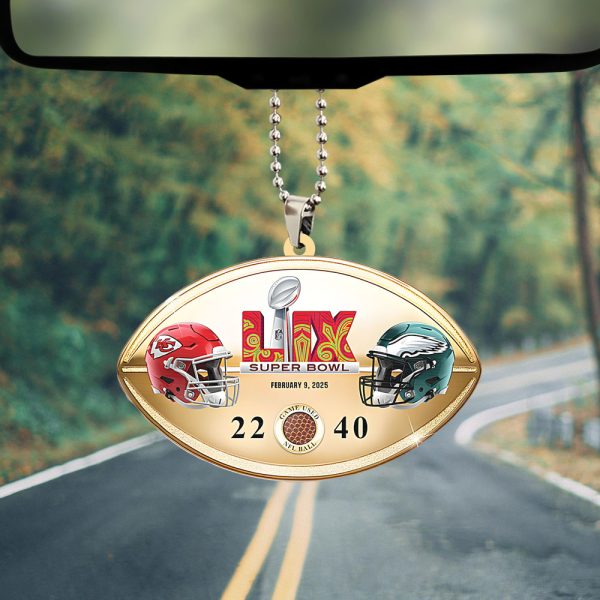 Philadelphia Eagles Custom Shape 2-sided Acrylic Car Ornament - TANTN 10903