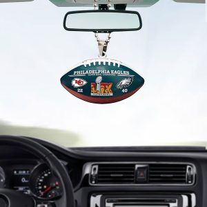 Philadelphia Eagles Custom Shape 2-sided Acrylic Car Ornament - MAITM 9884
