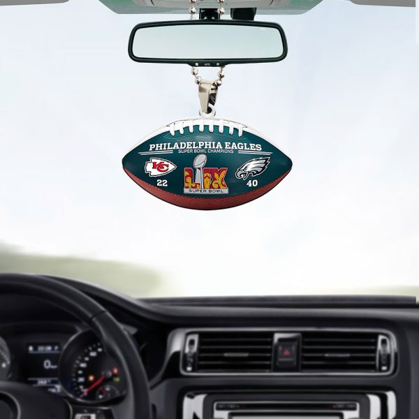 Philadelphia Eagles Custom Shape 2-sided Acrylic Car Ornament - MAITM 9884