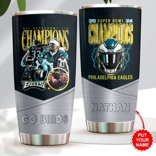 Personalized Philadelphia Eagles Tumbler Cup - HOATT 8886