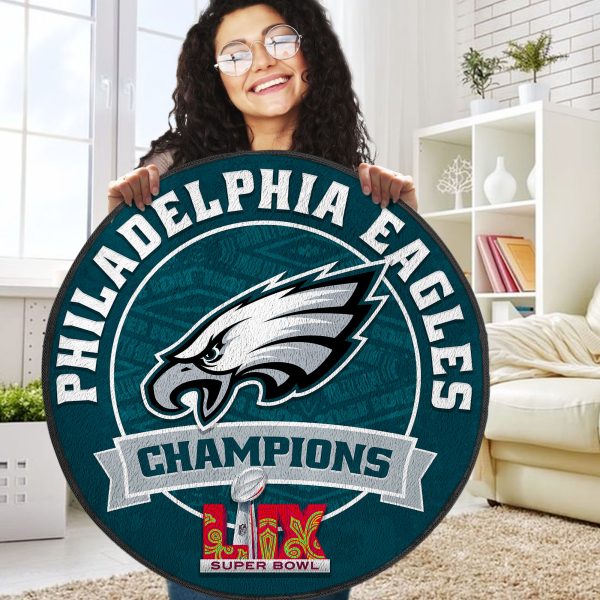 Philadelphia Eagles Foldable Round Rug - MAITM 9838