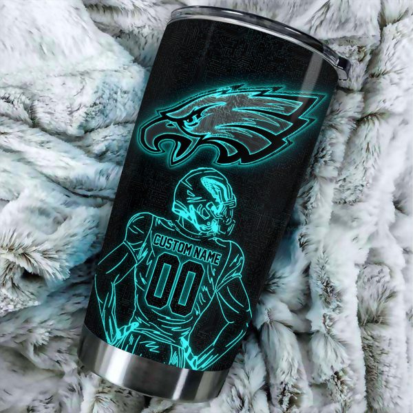 Personalized Philadelphia Eagles Tumbler Cup - GNE NEW49