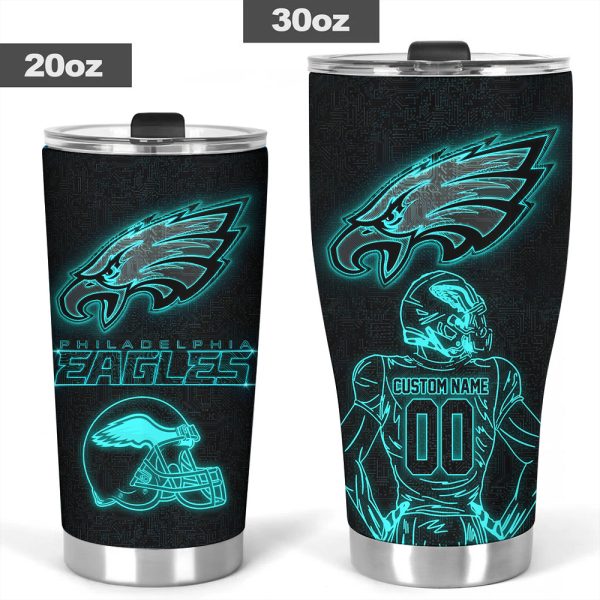 Personalized Philadelphia Eagles Tumbler Cup - GNE NEW49