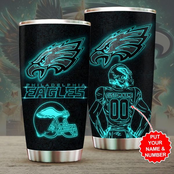 Personalized Philadelphia Eagles Tumbler Cup - GNE NEW49