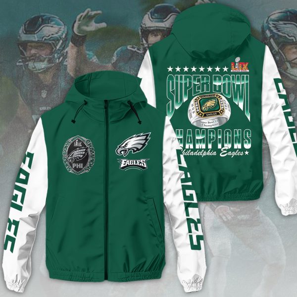 Philadelphia Eagles 3D Windbreaker Jacket - HOATT 8435
