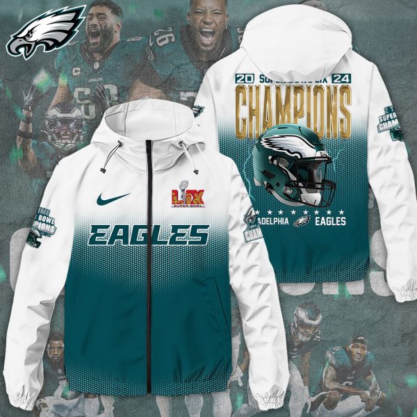 Philadelphia Eagles 3D Windbreaker Jacket - TANTN 10855