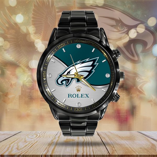 Philadelphia Eagles x Rolex Black Stainless Steel Watch - MAITM 10069