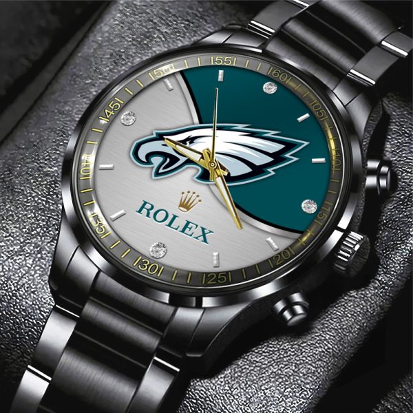 Philadelphia Eagles x Rolex Black Stainless Steel Watch - MAITM 10069