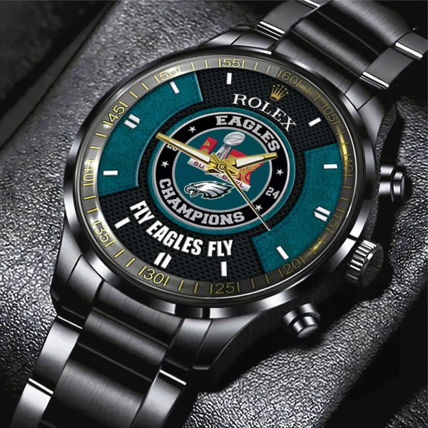 Philadelphia Eagles x Rolex Black Stainless Steel Watch - MAITM 10073