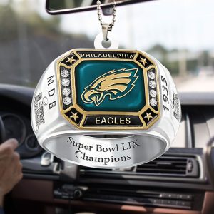 Philadelphia Eagles Custom Shape 1-sided Acrylic Car Ornament - HOATT 8411