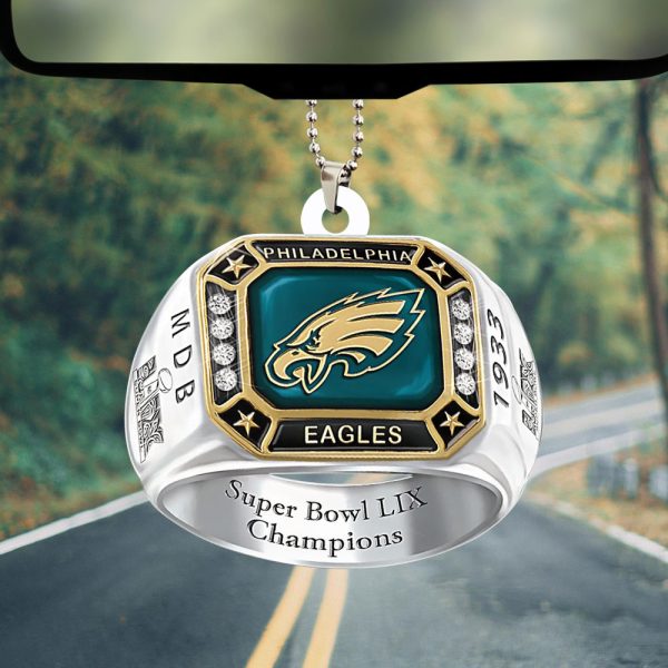 Philadelphia Eagles Custom Shape 1-sided Acrylic Car Ornament - HOATT 8411