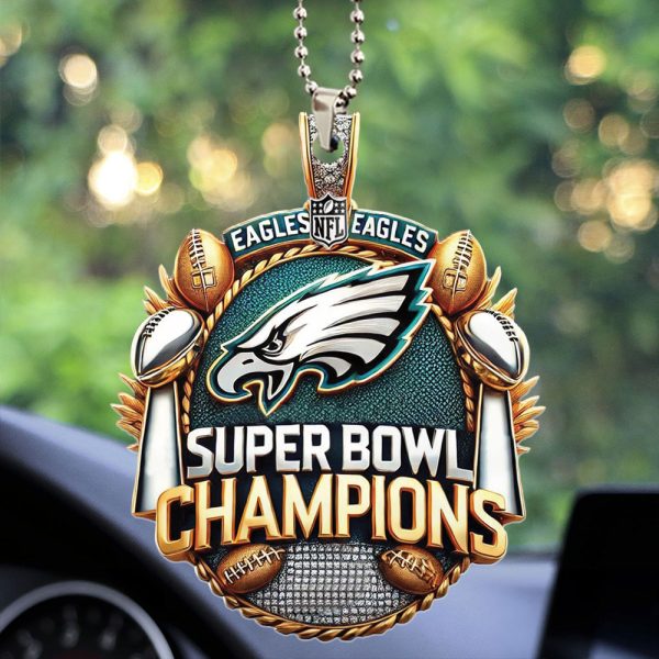 Philadelphia Eagles Custom Shape 1-sided Acrylic Car Ornament - HOATT 8715