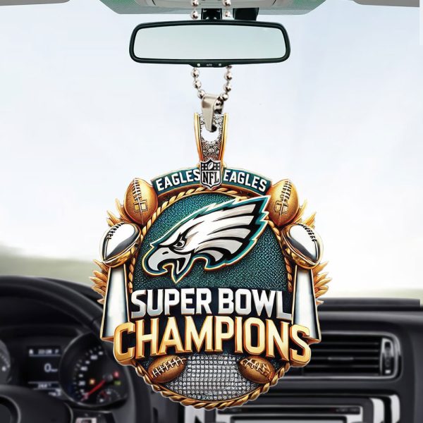 Philadelphia Eagles Custom Shape 1-sided Acrylic Car Ornament - HOATT 8715