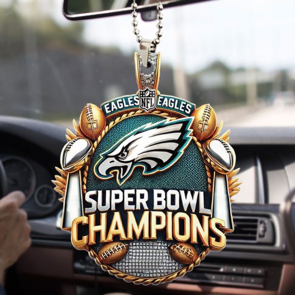 Philadelphia Eagles Custom Shape 1-sided Acrylic Car Ornament - HOATT 8715