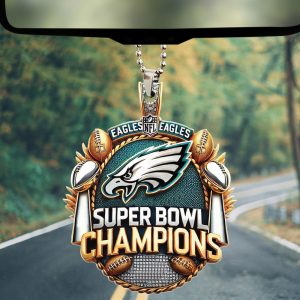 Philadelphia Eagles Custom Shape 1-sided Acrylic Car Ornament - HOATT 8715