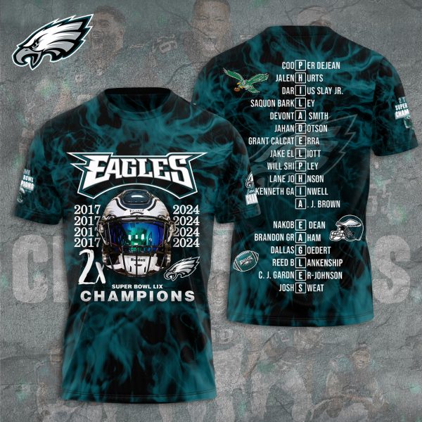 Philadelphia Eagles 3D Apparel - TANTN 10876