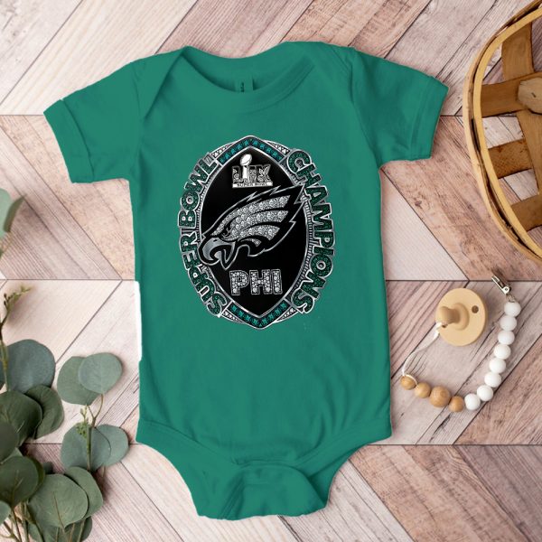 Philadelphia Eagles 2D Baby Onesie - TANTN 11183