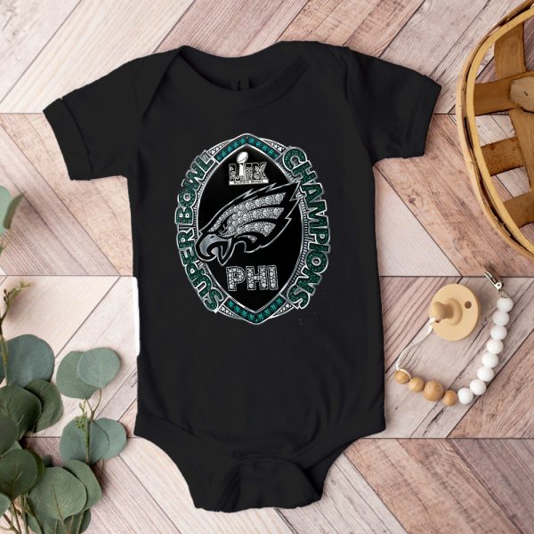 Philadelphia Eagles 2D Baby Onesie - TANTN 11183