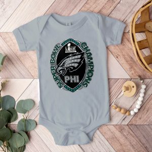 Philadelphia Eagles 2D Baby Onesie - TANTN 11183
