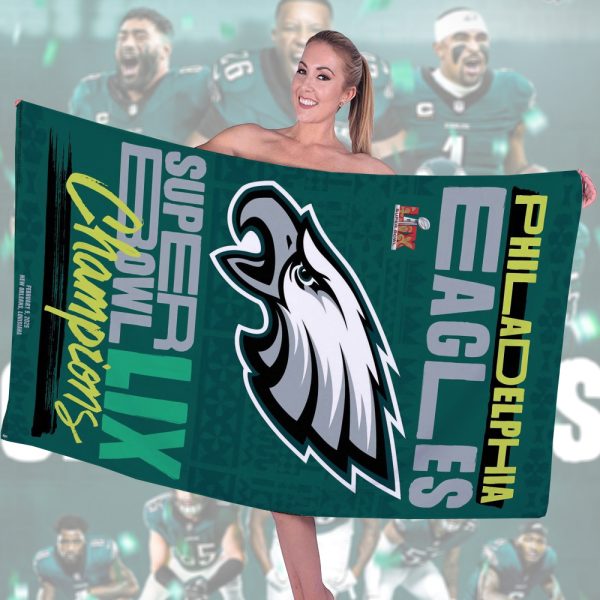 Philadelphia Eagles Rectangle Beach Towel - HOATT 8346