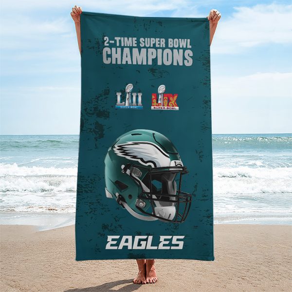 Philadelphia Eagles Rectangle Beach Towel - TANTN 10918
