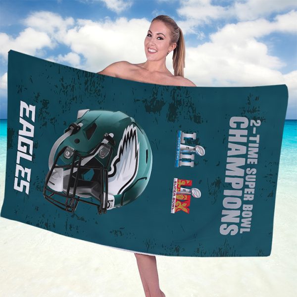 Philadelphia Eagles Rectangle Beach Towel - TANTN 10918