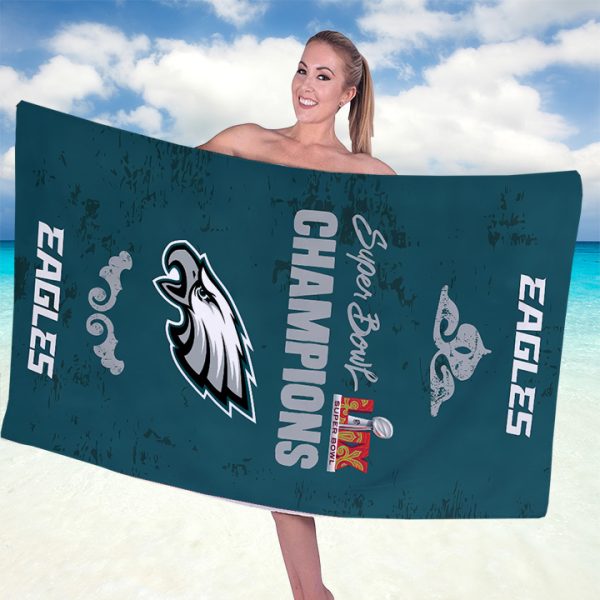 Philadelphia Eagles Rectangle Beach Towel - TANTN 10919