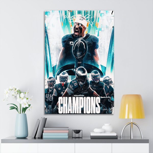 Philadelphia Eagles Rectangle Canvas With Inner Frame - HOATT 8887