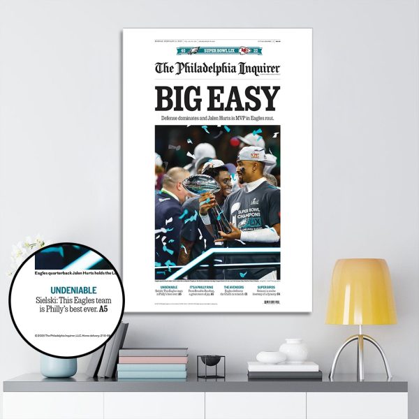 Philadelphia Eagles Rectangle Canvas With Inner Frame - TANTN 10912