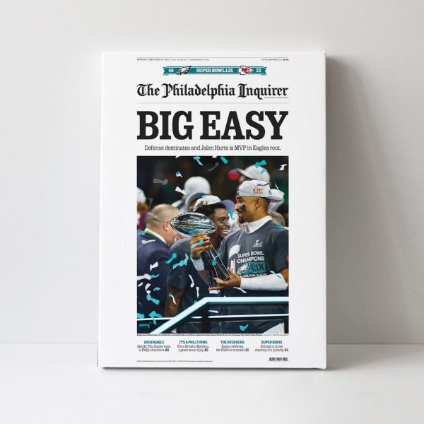 Philadelphia Eagles Rectangle Canvas With Inner Frame - TANTN 10912