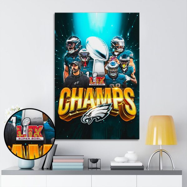Philadelphia Eagles Rectangle Canvas With Inner Frame - TANTN 10913