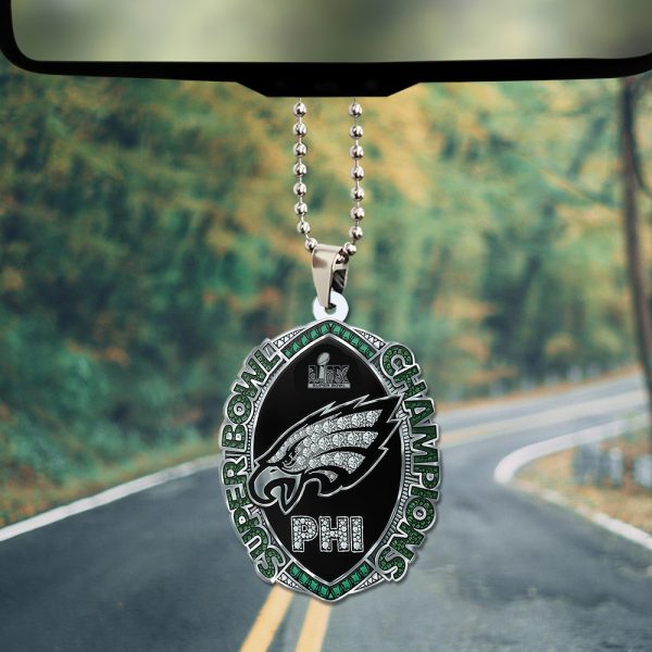 Philadelphia Eagles Custom Shape 1-sided Acrylic Car Ornament - TANTN 10811