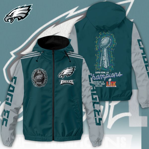 Philadelphia Eagles 3D Windbreaker Jacket - HOATT 8380