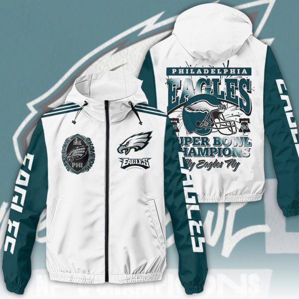 Philadelphia Eagles 3D Windbreaker Jacket - HOATT 8413
