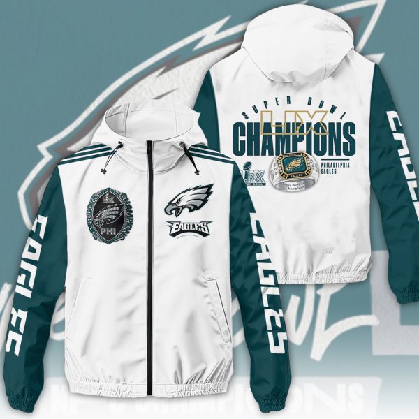 Philadelphia Eagles 3D Windbreaker Jacket - HOATT 8450