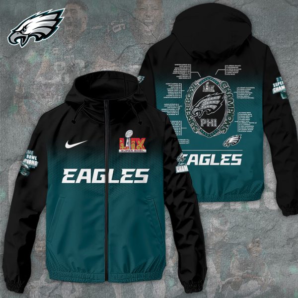 Philadelphia Eagles 3D Windbreaker Jacket - TANTN 10854
