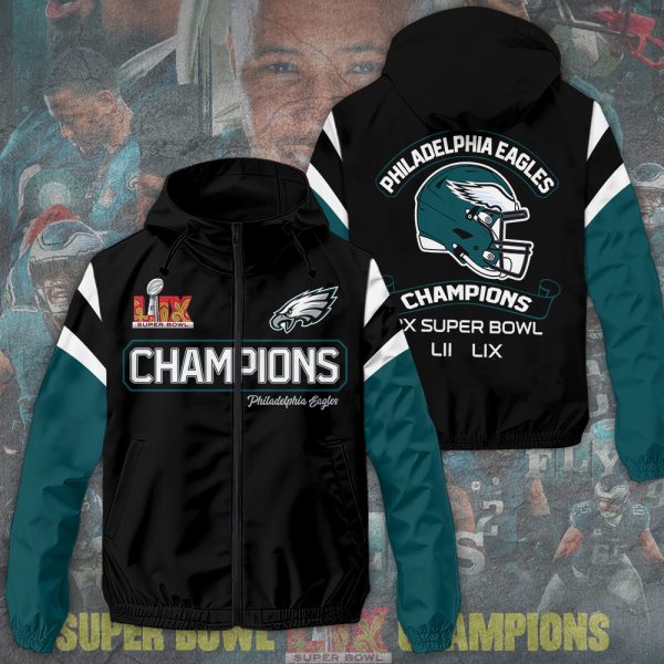 Philadelphia Eagles 3D Windbreaker Jacket - TANTN 11068