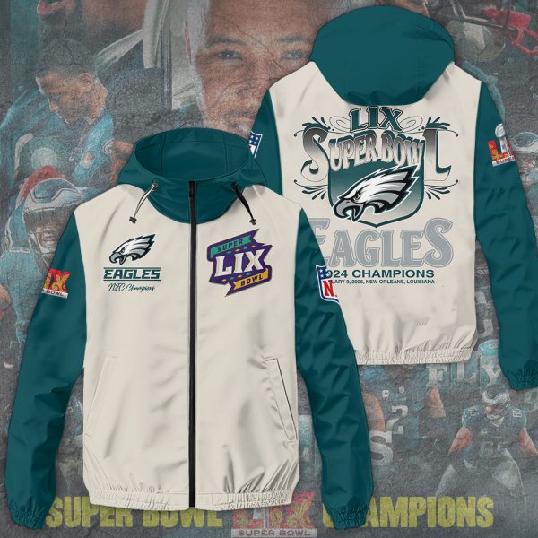 Philadelphia Eagles 3D Windbreaker Jacket - TANTN 11069