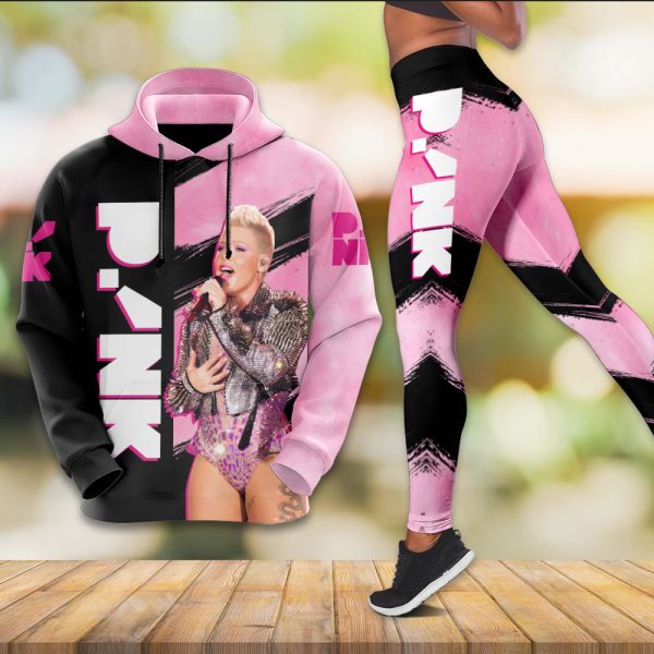 P!NK 3D Hoodie And Leggings - VANDH 4290
