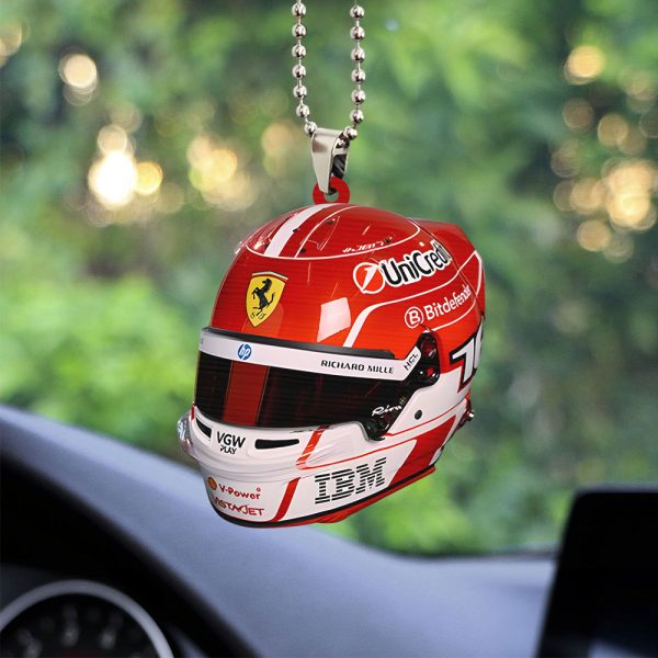 Scuderia Ferrari x Charles Leclerc Custom Shape 2-sided Acrylic Car Ornament – TANTN 11148
