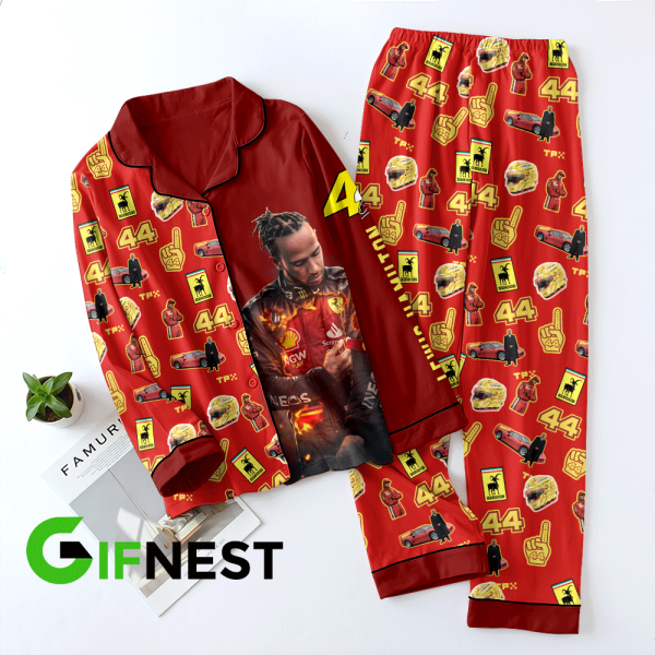 Scuderia Ferrari x Lewis Hamilton Button Down Pajamas Set – ANHNV 6053