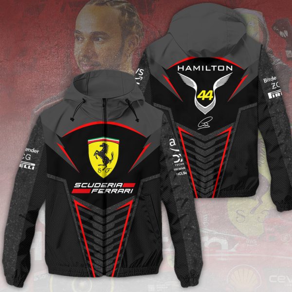Scuderia Ferrari x Lewis Hamilton 3D Windbreaker Jacket - HOATT 8417