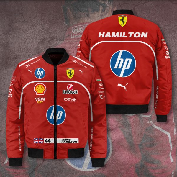 Scuderia Ferrari x Lewis Hamilton 3D Bomber Jacket - TANTN 10773