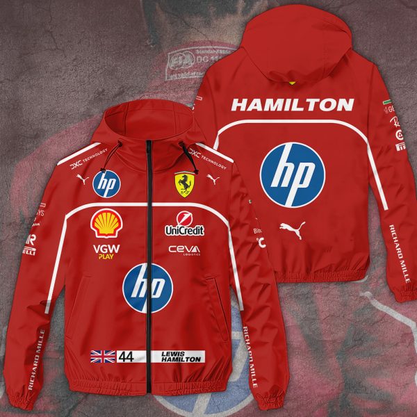 Scuderia Ferrari x Lewis Hamilton 3D Windbreaker Jacket - TANTN 10774
