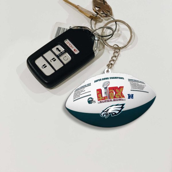 Philadelphia Eagles Custom Shape 2-sided Keychain - MAITM 10134
