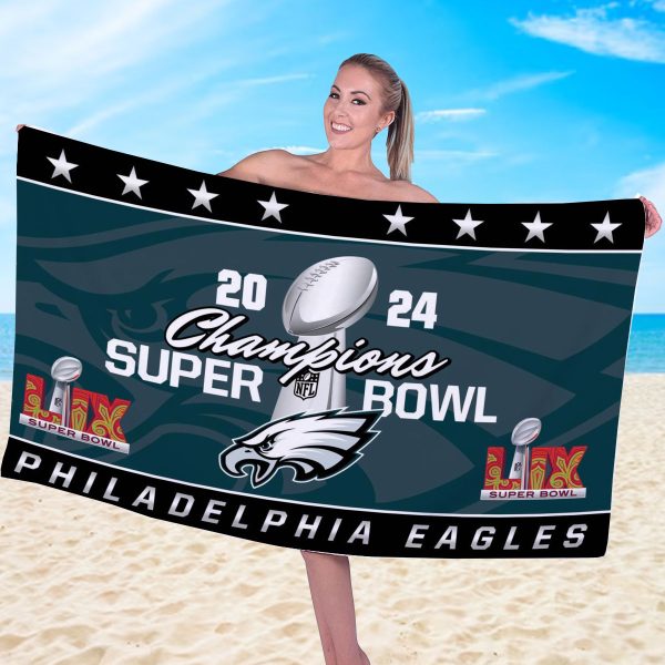 Philadelphia Eagles Rectangle Beach Towel - MAITM 10175