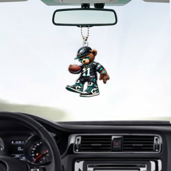 Philadelphia Eagles Custom Shape 1-sided Acrylic Car Ornament - MAITM 10178