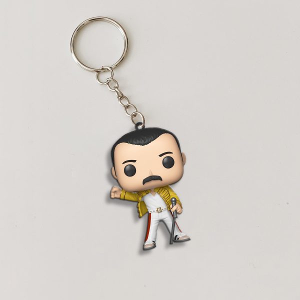 Freddie Mercury Custom Shape 2-sided Keychain - MAITM 10162