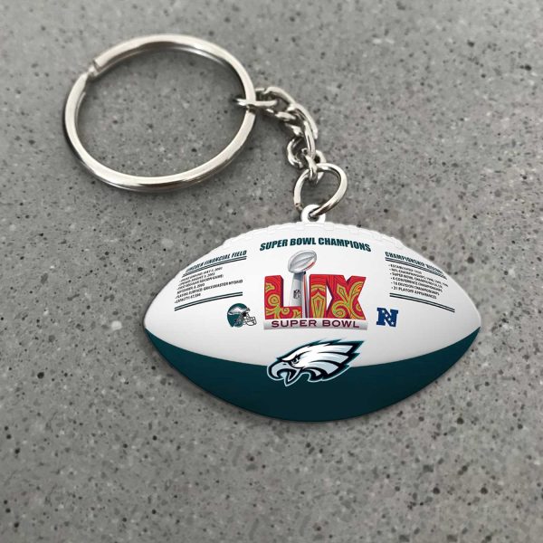 Philadelphia Eagles Custom Shape 2-sided Keychain - MAITM 10134