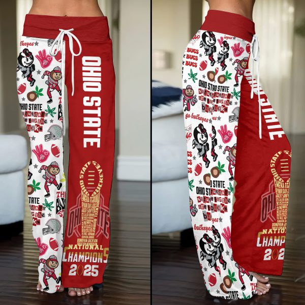 Ohio State Buckeyes Football High-Waisted Straight-Leg Trousers - ANHNV 6146